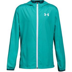 Under Armour Girls' UA Sackpack Jacket Teal Sz XL